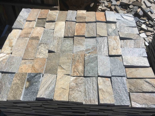 Плитка пилёная златолит Уральский для цоколя, отмостки купить в Трёхгорном