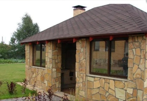 Плитняк златолит жёлтый золотистый для фасада 1,5-3см купить в Трёхгорном