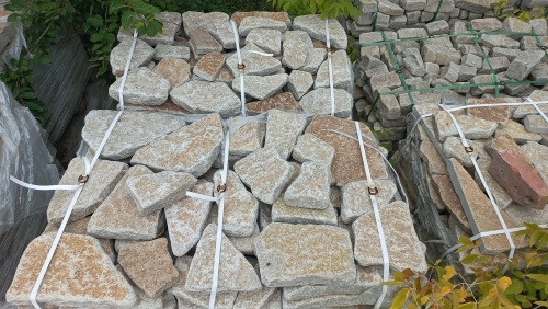 Гранитный плитняк галтованный для парковки купить в Трёхгорном